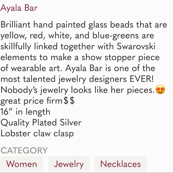 Ayala Bar “Happy Brights”Necklace-NWT-Boutique - Picture 12 of 12